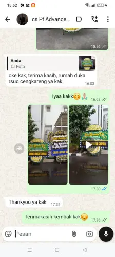 Testimonial Papan Bunga Pernikahan mataram barat