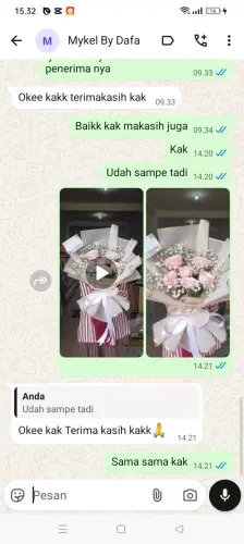 Testimonial Buket Bunga mataram barat