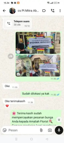 Testimonial Papan Bunga mataram barat