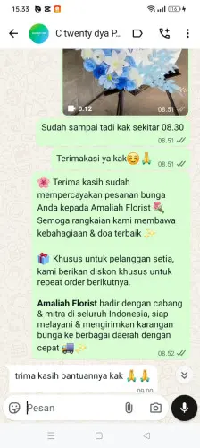 Testimonial Standing Flower mataram barat