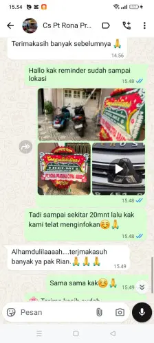 Testimonial Papan Bunga mataram barat
