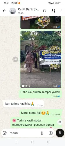 Testimonial Papan Bunga mataram barat