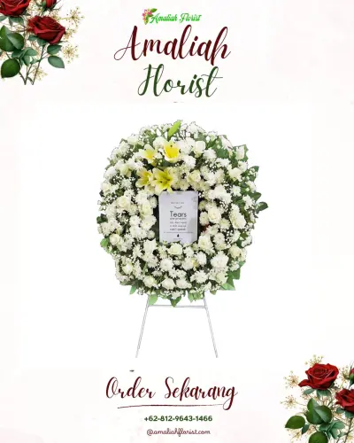 Krans Bunga Duka Cita mataram barat